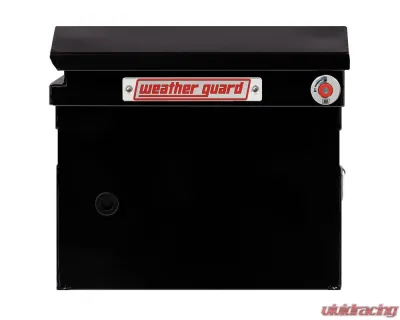 Weather Guard Saddle Box, Steel, Full Low Profile, Gloss Black, 11.0 cu ft - 120-5-04