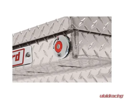 Weather Guard Saddle Box, Aluminum, Full Low Profile, Clear, 11.0 cu ft - 121-0-04