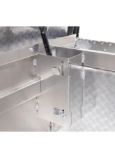 Weather Guard Saddle Box, Aluminum, Full Low Profile, Clear, 11.0 cu ft                                     - 121-0-04 - Image 6
