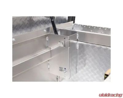 Weather Guard Saddle Box, Aluminum, Full Low Profile, Clear, 11.0 cu ft - 121-0-04