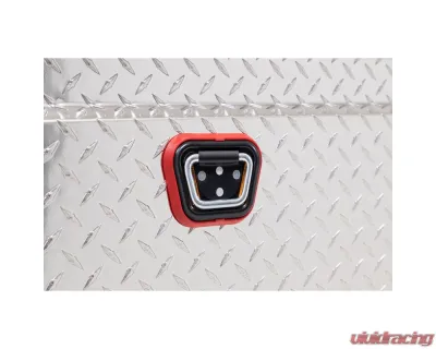 Weather Guard Saddle Box, Aluminum, Full Low Profile, Clear, 11.0 cu ft - 121-0-04