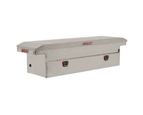 Weather Guard Saddle Box, Aluminum, Full Low Profile, Clear, 11.0 cu ft