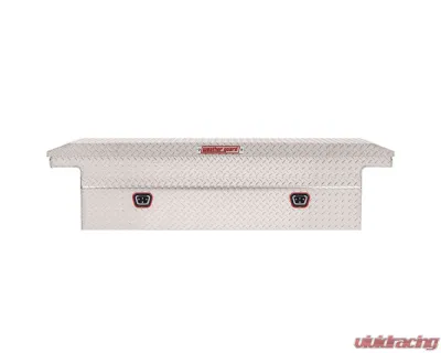 Weather Guard Saddle Box, Aluminum, Full Low Profile, Clear, 11.0 cu ft - 121-0-04