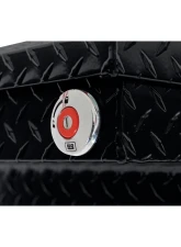 Weather Guard Saddle Box, Aluminum, Full Low Profile, Gloss Black, 11.0 cu ft                                     - 121-5-04 - Image 2