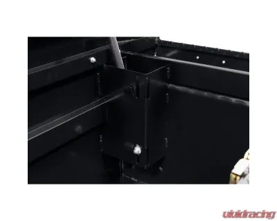Weather Guard Saddle Box, Aluminum, Full Low Profile, Gloss Black, 11.0 cu ft - 121-5-04