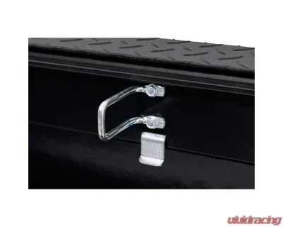 Weather Guard Saddle Box, Aluminum, Full Low Profile, Gloss Black, 11.0 cu ft - 121-5-04