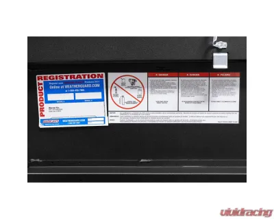 Weather Guard Saddle Box, Aluminum, Full Low Profile, Textured Matte Black, 11.0 cu ft - 121-52-04