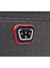 Weather Guard Saddle Box, Aluminum, Full Low Profile, Textured Matte Black, 11.0 cu ft                                     - 121-52-04 - Image 4