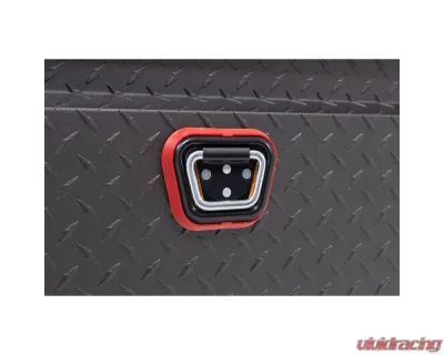 Weather Guard Saddle Box, Aluminum, Full Low Profile, Textured Matte Black, 11.0 cu ft - 121-52-04