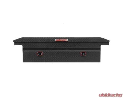 Weather Guard Saddle Box, Aluminum, Full Low Profile, Textured Matte Black, 11.0 cu ft - 121-52-04