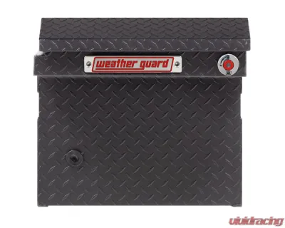 Weather Guard Saddle Box, Aluminum, Full Low Profile, Textured Matte Black, 11.0 cu ft - 121-52-04
