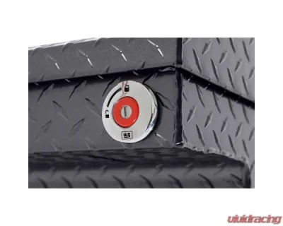 Weather Guard Saddle Box, Aluminum, Full Low Profile, Gunmetal Gray, 11.0 cu ft - 121-6-04