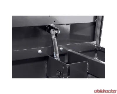 Weather Guard Saddle Box, Aluminum, Full Low Profile, Gunmetal Gray, 11.0 cu ft - 121-6-04