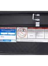 Weather Guard Saddle Box, Aluminum, Full Low Profile, Gunmetal Gray, 11.0 cu ft                                     - 121-6-04 - Image 9