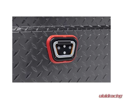 Weather Guard Saddle Box, Aluminum, Full Low Profile, Gunmetal Gray, 11.0 cu ft - 121-6-04