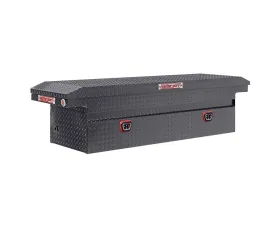 Weather Guard Saddle Box, Aluminum, Full Low Profile, Gunmetal Gray, 11.0 cu ft