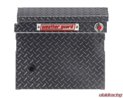 Weather Guard Saddle Box, Aluminum, Full Low Profile, Gunmetal Gray, 11.0 cu ft - 121-6-04