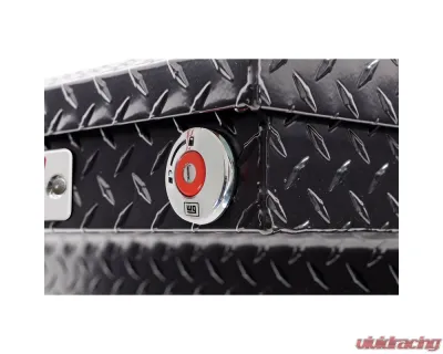 Weather Guard Saddle Box, Aluminum, Full Deep, Gloss Black, 15.0 cu ft - 123-5-04