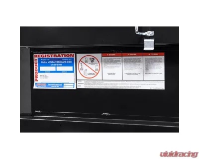 Weather Guard Saddle Box, Aluminum, Full Deep, Gloss Black, 15.0 cu ft - 123-5-04