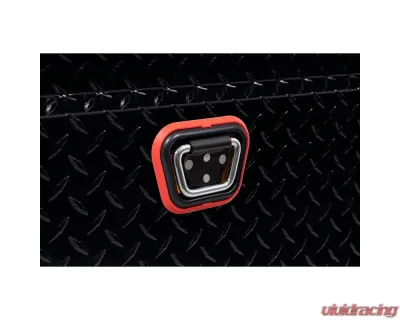 Weather Guard Saddle Box, Aluminum, Full Deep, Gloss Black, 15.0 cu ft - 123-5-04