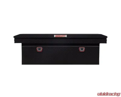 Weather Guard Saddle Box, Aluminum, Full Deep, Textured Matte Black, 15.0 cu ft - 123-52-04