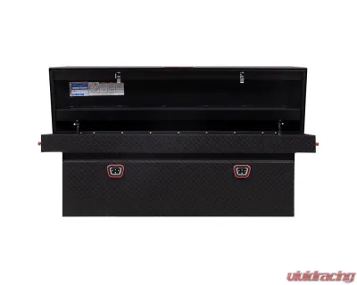 Weather Guard Saddle Box, Aluminum, Full Deep, Textured Matte Black, 15.0 cu ft - 123-52-04