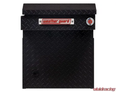 Weather Guard Saddle Box, Aluminum, Full Deep, Textured Matte Black, 15.0 cu ft - 123-52-04