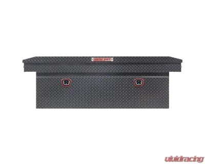 Weather Guard Saddle Box, Aluminum, Full Deep, Gunmetal Gray, 15.0 cu ft - 123-6-04