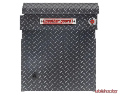 Weather Guard Saddle Box, Aluminum, Full Deep, Gunmetal Gray, 15.0 cu ft - 123-6-04
