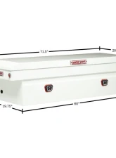 Weather Guard Saddle Box, Steel, Full Standard, White, 11.0  cu ft                                     - 126-3-04 - Image 2