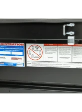 Weather Guard Saddle Box, Steel, Full Standard, Gloss Black, 11.0 cu ft                                     - 126-5-04 - Image 6