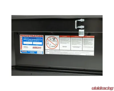 Weather Guard Saddle Box, Steel, Full Standard, Gloss Black, 11.0 cu ft - 126-5-04