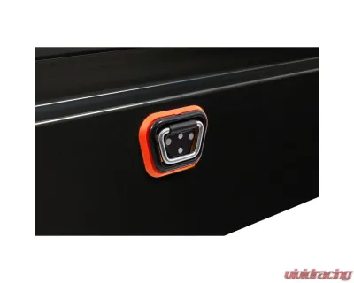 Weather Guard Saddle Box, Steel, Full Standard, Gloss Black, 11.0 cu ft - 126-5-04