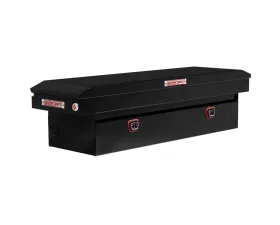 Weather Guard Saddle Box, Steel, Full Standard, Gloss Black, 11.0 cu ft