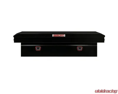 Weather Guard Saddle Box, Steel, Full Standard, Gloss Black, 11.0 cu ft - 126-5-04