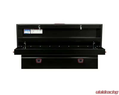 Weather Guard Saddle Box, Steel, Full Standard, Gloss Black, 11.0 cu ft - 126-5-04