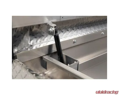 Weather Guard Saddle Box, Aluminum, Full Standard, Clear, 11.0 cu ft - 127-0-04