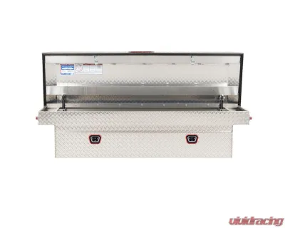 Weather Guard Saddle Box, Aluminum, Full Standard, Clear, 11.0 cu ft - 127-0-04