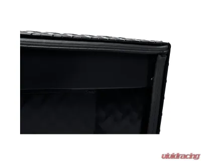 Weather Guard Saddle Box, Aluminum, Full Standard, Gloss Black, 11.0 cu ft - 127-5-04