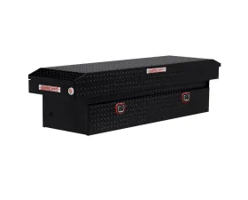 Weather Guard Saddle Box, Aluminum, Full Standard, Gloss Black, 11.0 cu ft