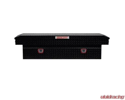 Weather Guard Saddle Box, Aluminum, Full Standard, Gloss Black, 11.0 cu ft - 127-5-04