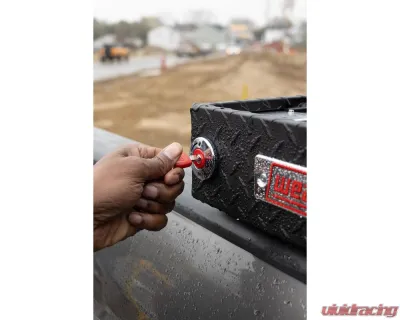 Weather Guard Saddle Box, Aluminum, Full Standard, Textured Matte Black, 11.0 cu ft - 127-52-04