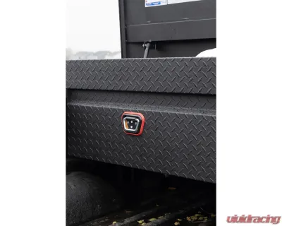Weather Guard Saddle Box, Aluminum, Full Standard, Textured Matte Black, 11.0 cu ft - 127-52-04