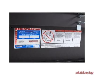 Weather Guard Saddle Box, Aluminum, Full Standard, Textured Matte Black, 11.0 cu ft - 127-52-04