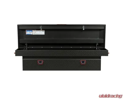 Weather Guard Saddle Box, Aluminum, Full Standard, Textured Matte Black, 11.0 cu ft - 127-52-04