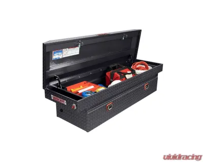 Weather Guard Saddle Box, Aluminum, Full Standard, Gunmetal Gray, 11.0 cu ft - 127-6-04