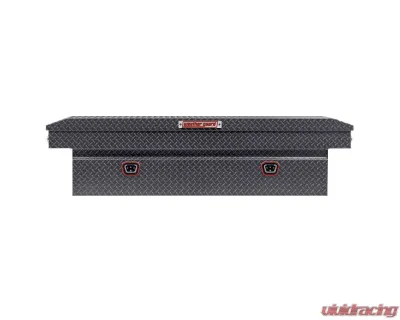 Weather Guard Saddle Box, Aluminum, Full Standard, Gunmetal Gray, 11.0 cu ft - 127-6-04