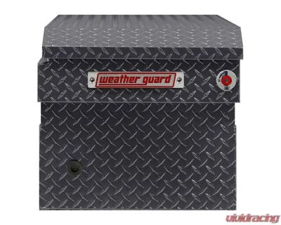 Weather Guard Saddle Box, Aluminum, Full Standard, Gunmetal Gray, 11.0 cu ft - 127-6-04