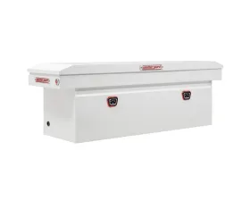 Weather Guard Saddle Box, Steel, Full Deep, White, 15.0 cu ft