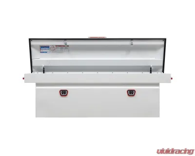 Weather Guard Saddle Box, Steel, Full Deep, White, 15.0 cu ft - 128-3-04